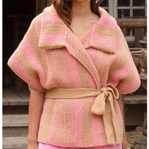POL💗Belted Short Sleeve Cardigan💗